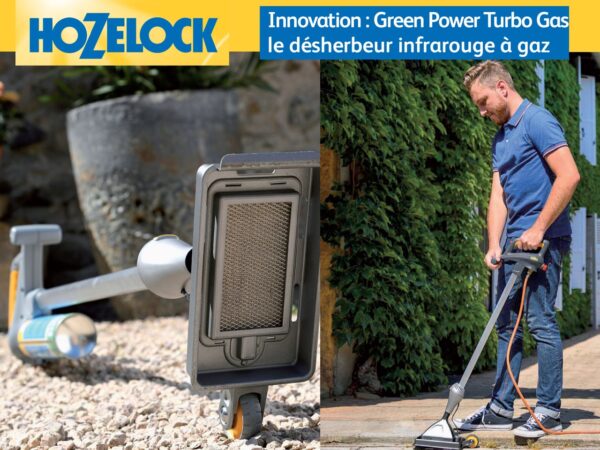 HOZELOCK Innovation Green Power Turbo Gas le désherbeur infrarouge à