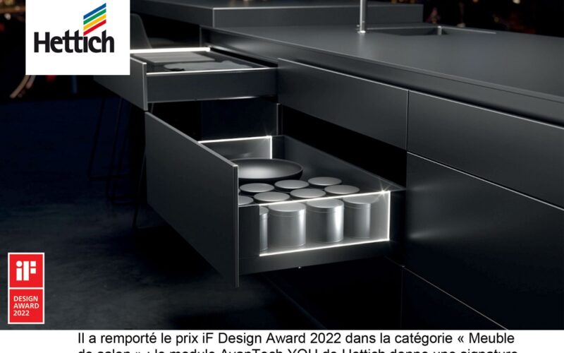 Hettich obtient deux prix au concours de design « iF Design Awards » et s’est vu décerner le prix « Steelcase 2022 Premier Supplier »