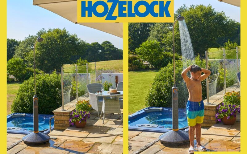 Avec sa nouvelle douche extérieure, Hozelock défend l’énergie verte