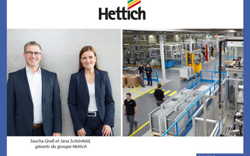 En réalisant un chiffre d’affaires de 1,5 milliards d’euros en 2022, Hettich envisage l’avenir avec optimisme