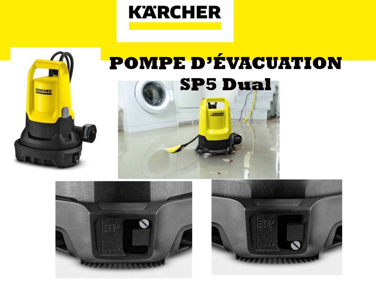 Kärcher lance la SP5 Dual, une pompe d'évacuation 2 en 1 - Univers