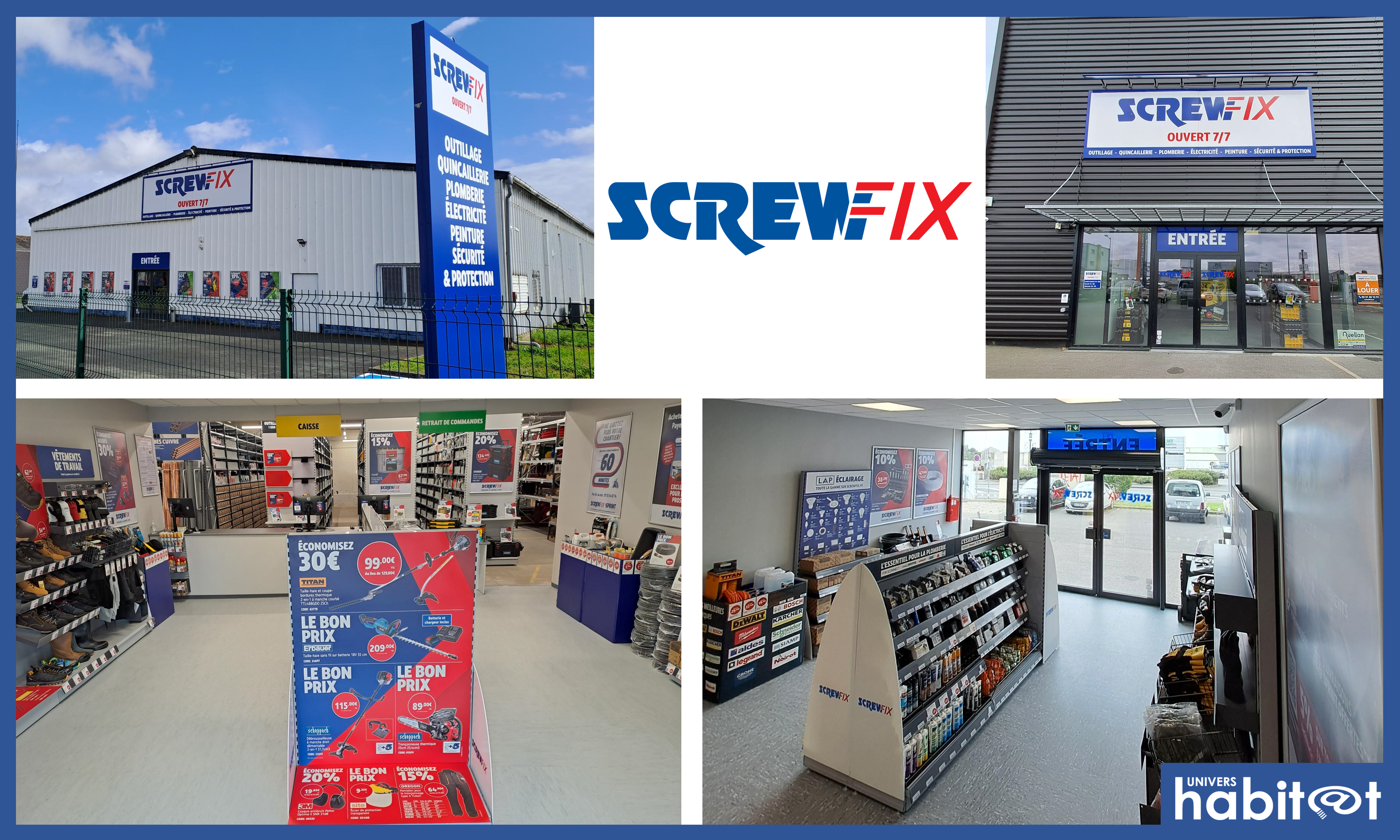 Screwfix ouvre son 1er magasin en Bretagne à Saint-Brieuc et son 15e dans les Hauts-de-France à Tilloy-lès-Mofflaines