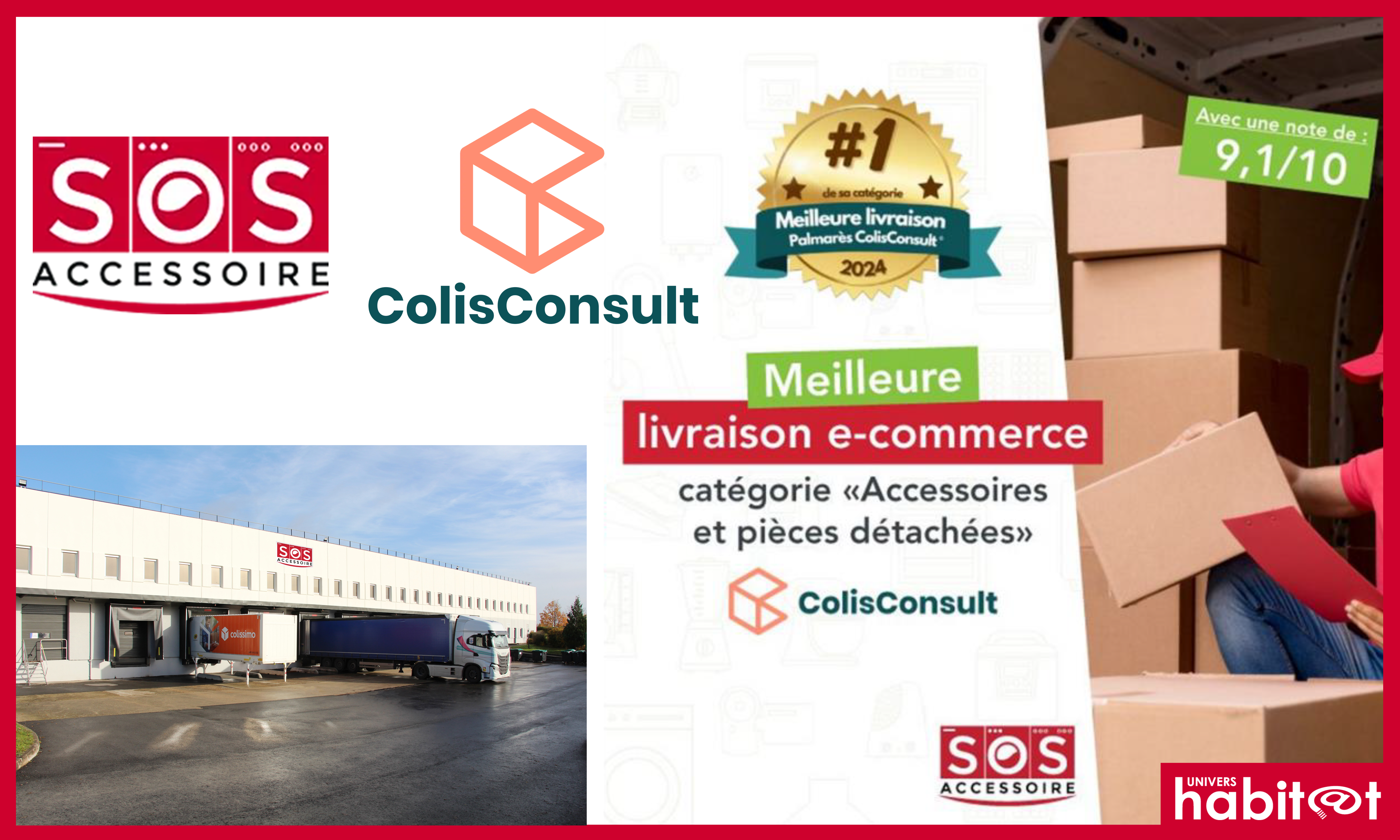 SOS Accessoire primé par ColisConsult pour son offre de livraison