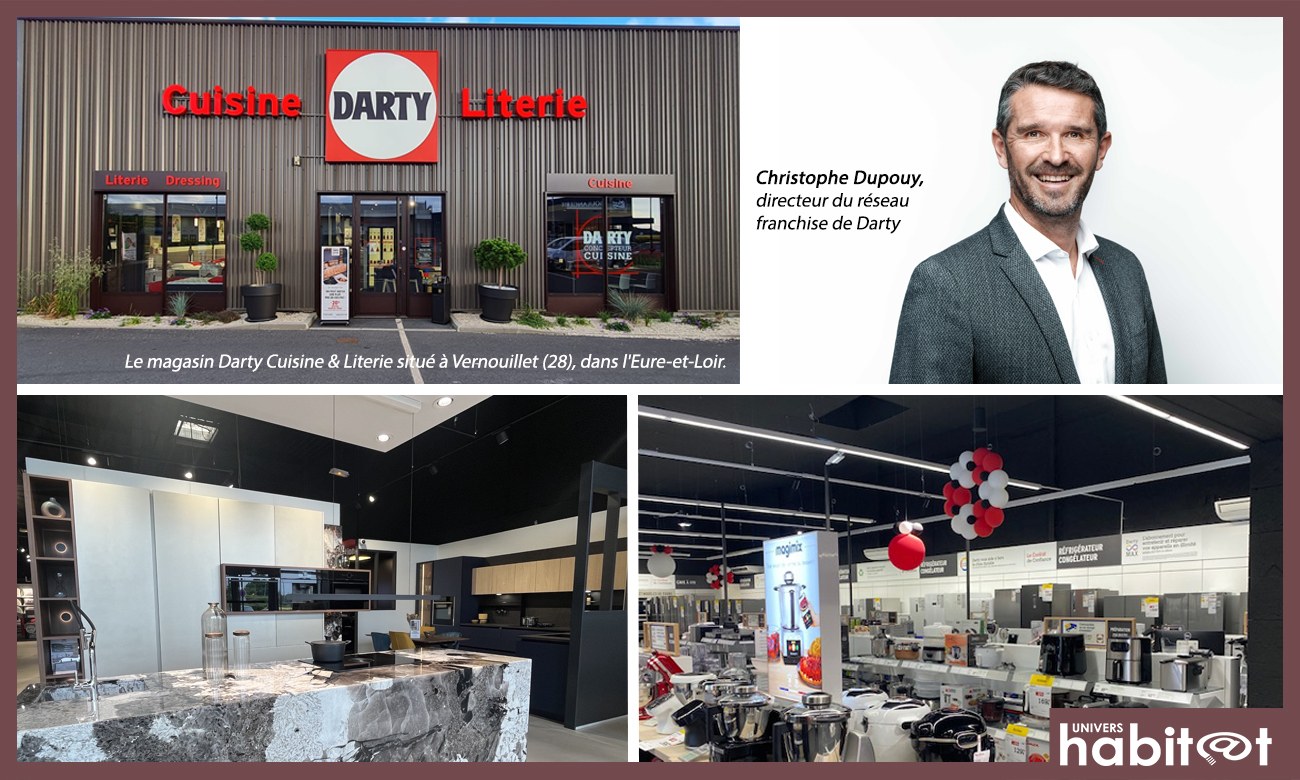 « À l’occasion des 10 ans de la franchise Darty, je souligne la réussite de notre modèle et la confiance réciproque qui règne avec nos adhérents », Christophe Dupouy, directeur du réseau franchise de Darty