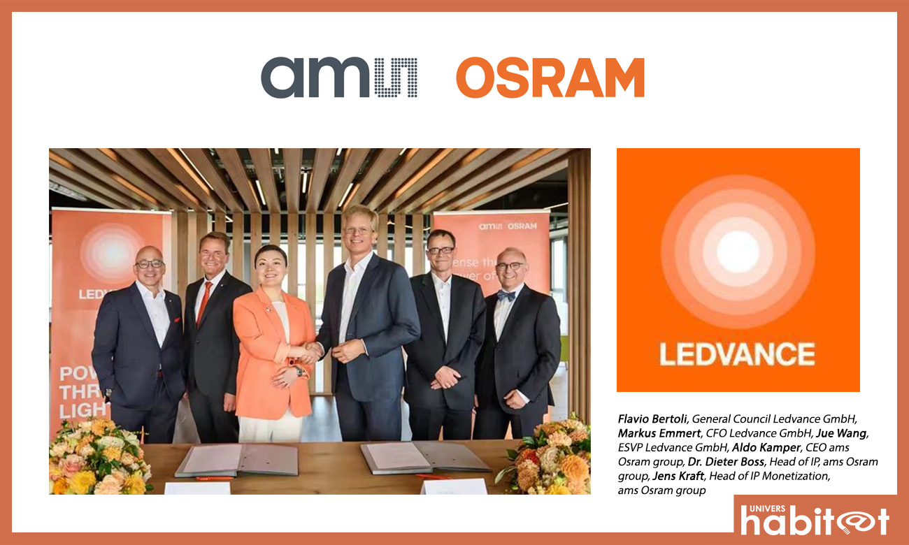 Ams Osram et Ledvance ancrent leur partenariat dans le temps