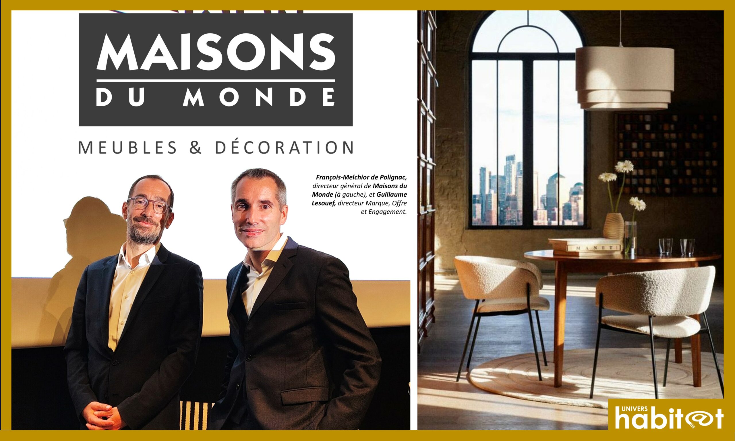 Maisons du Monde : « Nous rendons l’offre plus désirable et misons sur la franchise et l’affiliation pour atteindre les 400 magasins en 2026 » François-Melchior de Polignac