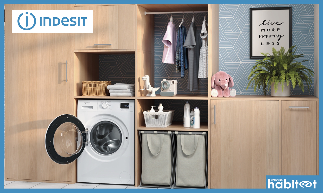 Indesit lance MYTIME, le lave-linge qui propose une solution complète de lavage