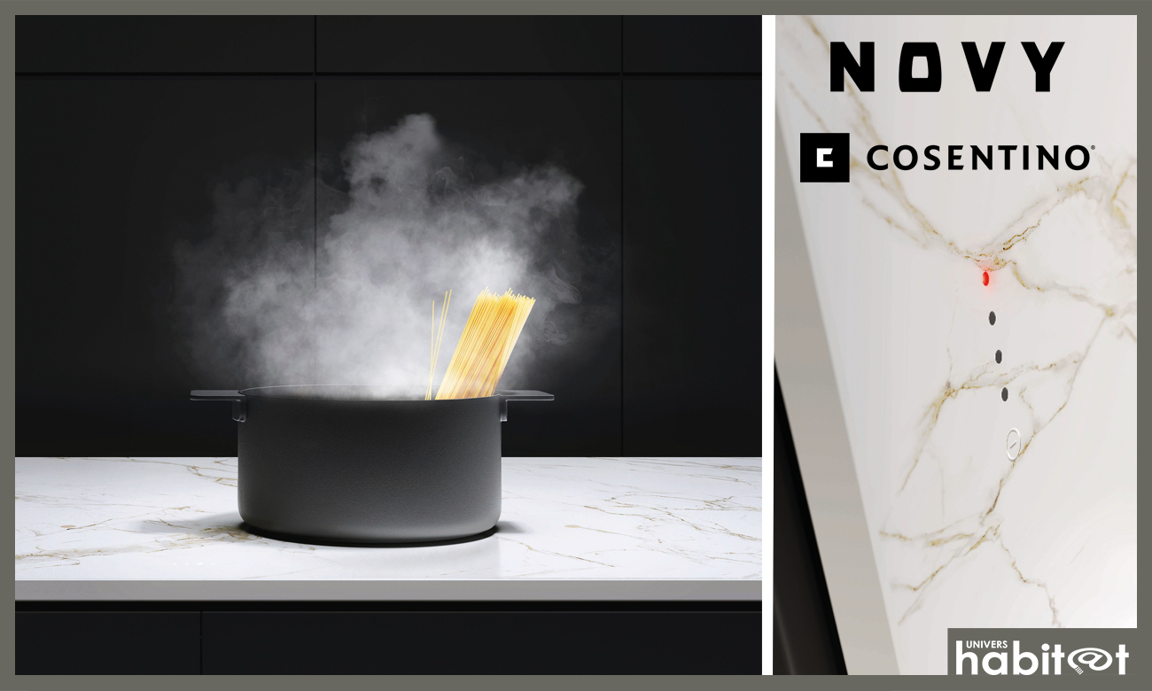 Novy Undercover, la table de cuisson qui se fond dans le plan de travail